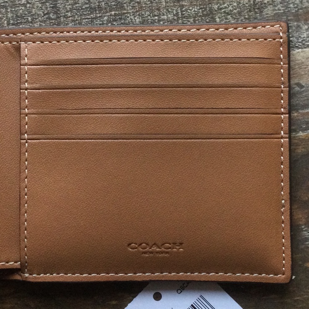 Coach 3 In 1 Wallet In Rainbow Signature Canvas - Picture 4 of 8